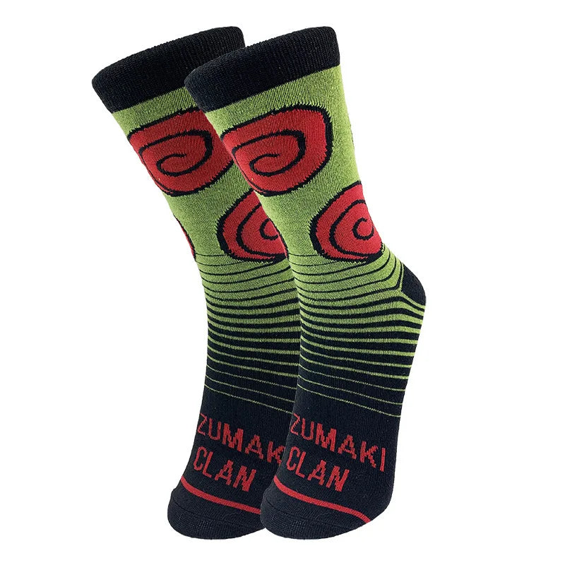 Elastische Anime Sport Socken Unisex Cartoon Motiv für Alltag und Freizeit