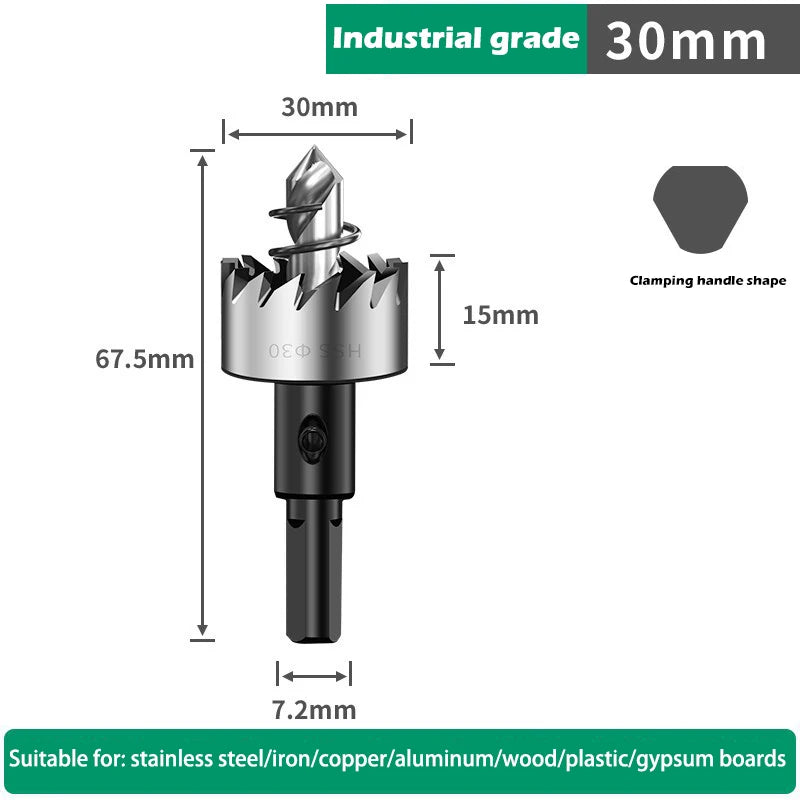 12-100mm HSS Lochsägen Set für Metall Holz Kunststoff