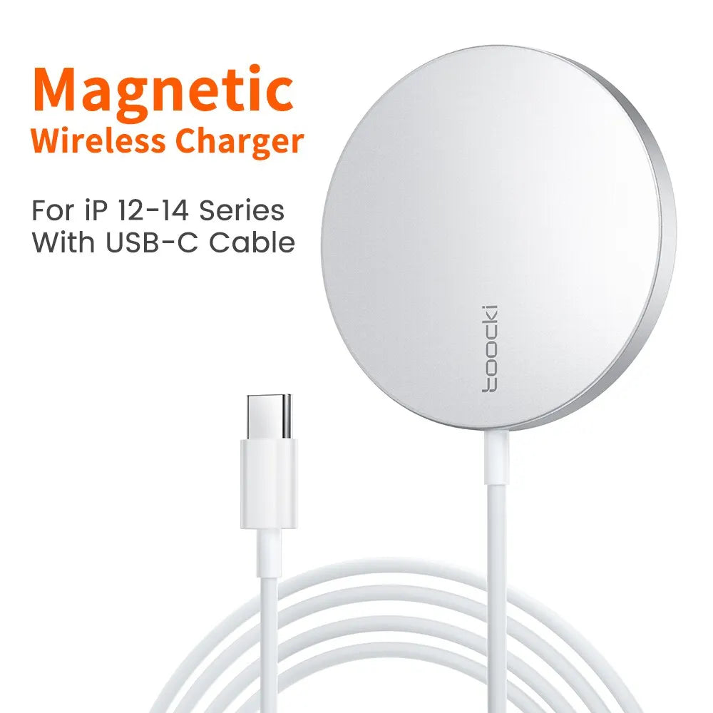 15W Magnetisches Drahtlos-Ladegerät für schnelles Smartphone Laden