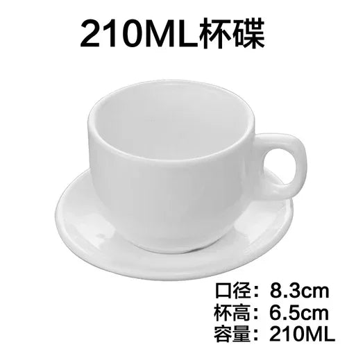 Espresso Tassen Set aus Keramik mit Löffel und Untersetzer