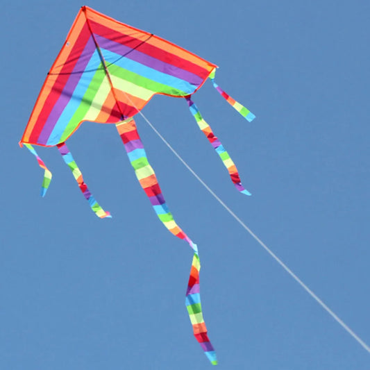 Bunter Nylon Drachen für Kinder Strand und Outdoor Spaß bis 12+ Jahre