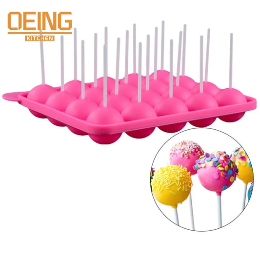 Flexible Silikon-Lutscherform mit 12/20 Löchern für einfache Cake Pops - Süßes
