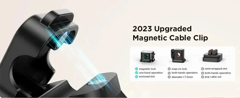 Magnetischer Kabelclip selbstklebend Kabelhalter Kabel-Organizer Büro-Yabubest - Home & More