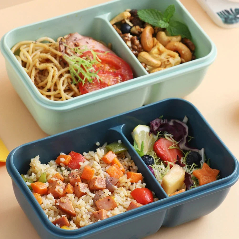 850ML Mikrowellen Lunchbox mit Besteck – Dichte Bento Box für Schule & Büro
