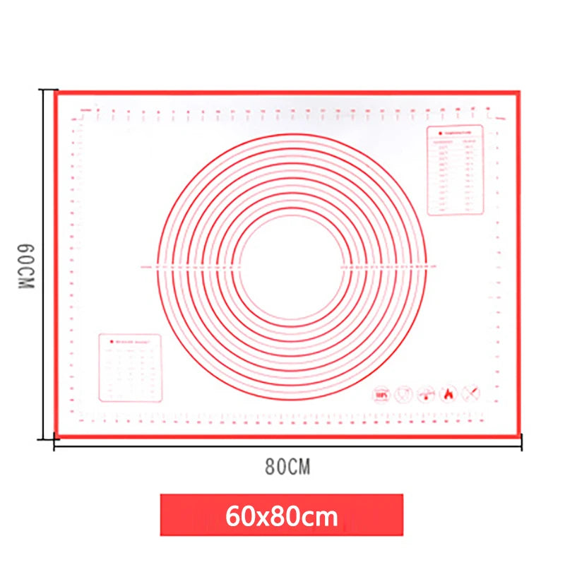 Silikon Backmatte Antihaft Teigrolle Gebäck Küchenwerkzeug für Backen