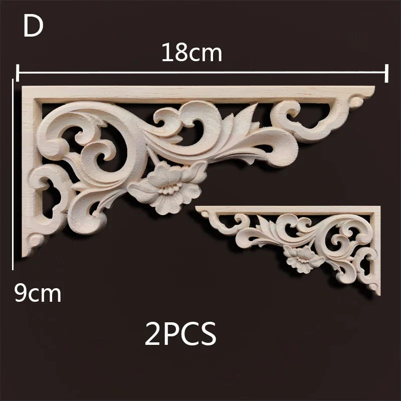 Exklusive Holz Eckverbindung Onlay Applikation für Möbel & Heimdeko