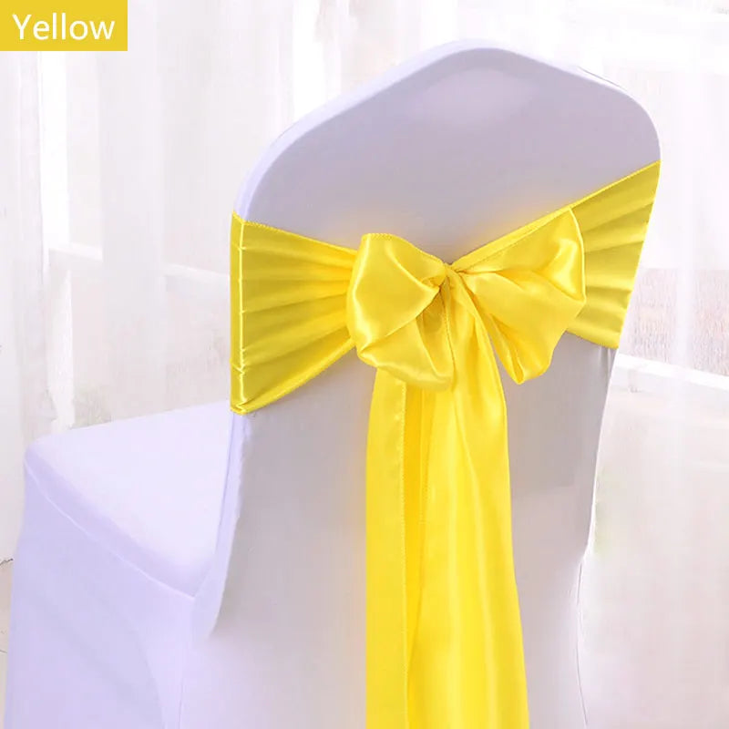 Satin Stuhlschärpen für Hochzeiten und Events 50 Stück