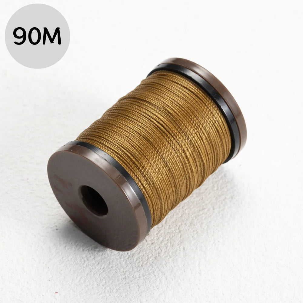 Robuster gewachster Polyesterfaden für Lederhandwerk und DIY Projekte