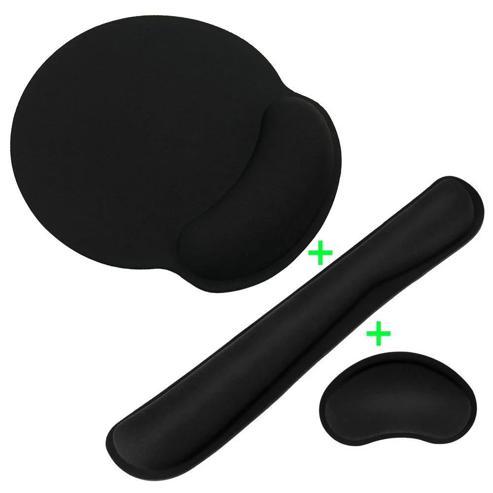 Ergonomisches Handgelenkauflage Mauspad aus Memory-Schaum rutschfest