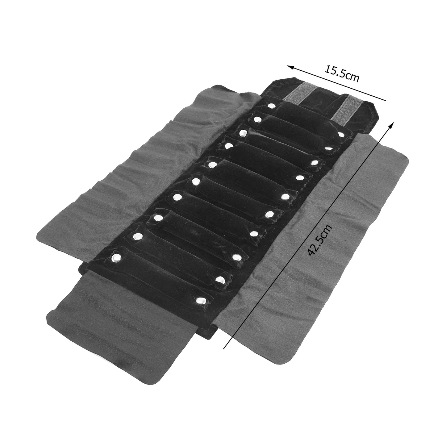 Eleganter Reise Schmuck Organizer aus Samt – Aufrollbar & Faltbar