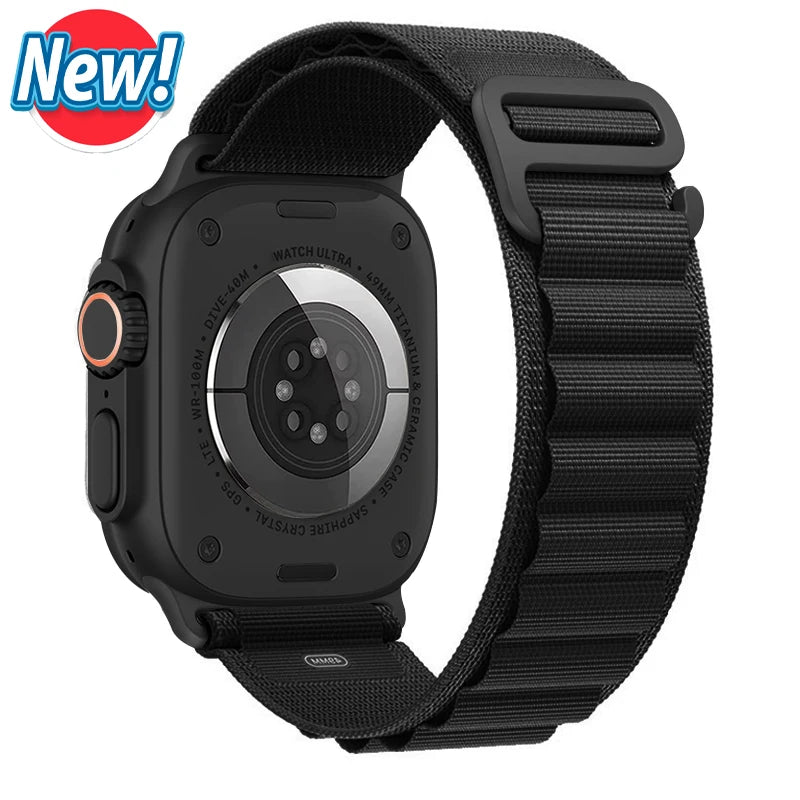 Vielseitiges Nylon Armband für Apple Watch Ultra und Series Modelle
