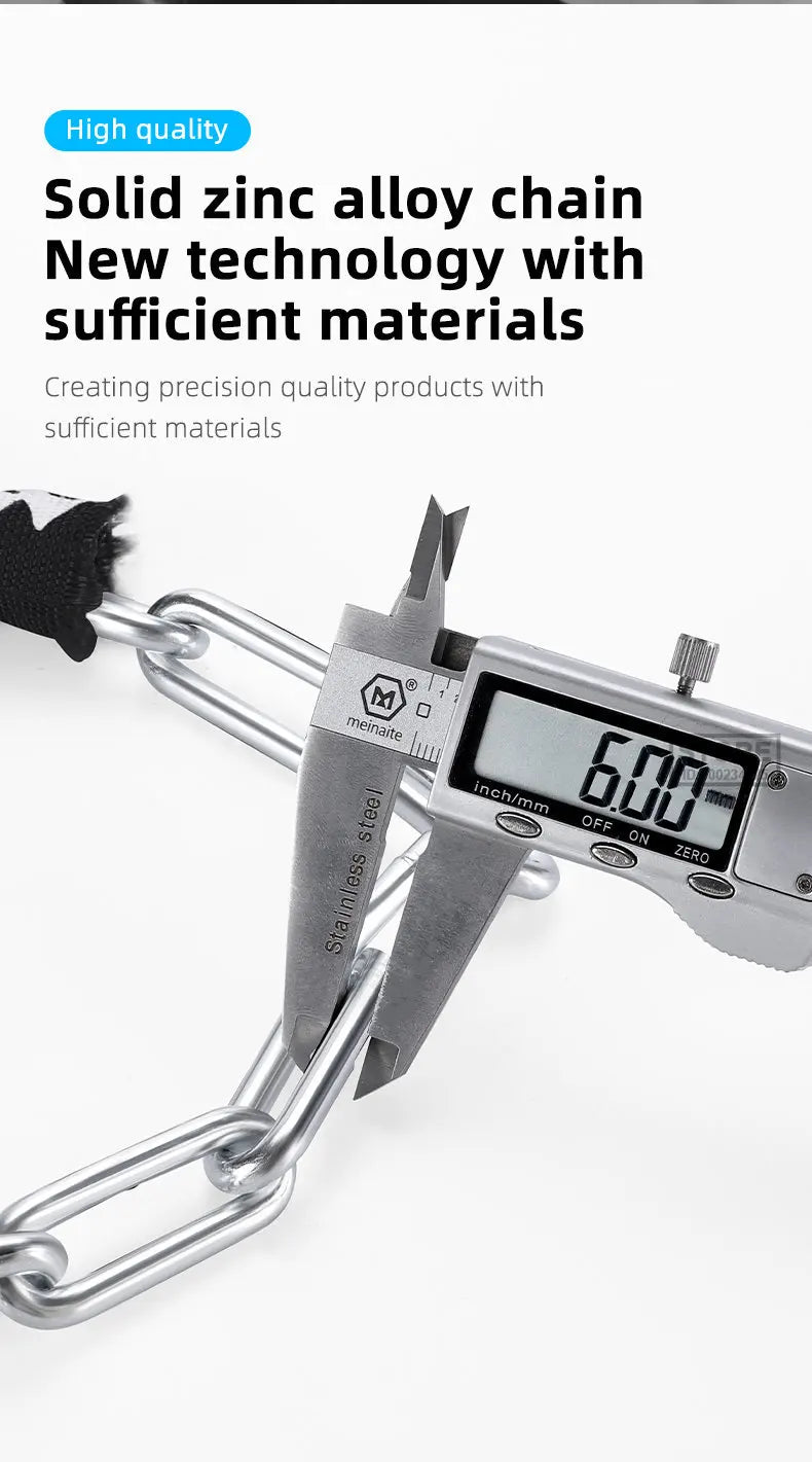 Langlebiges Fahrrad Kettenschloss mit 4 Stelligem Zahlencode