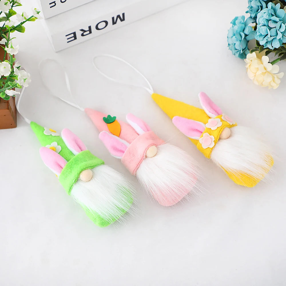 Ostern Zwerg-Kaninchen Puppe Fröhliche Frühling Dekoration Hängend-Yabubest - Home & More