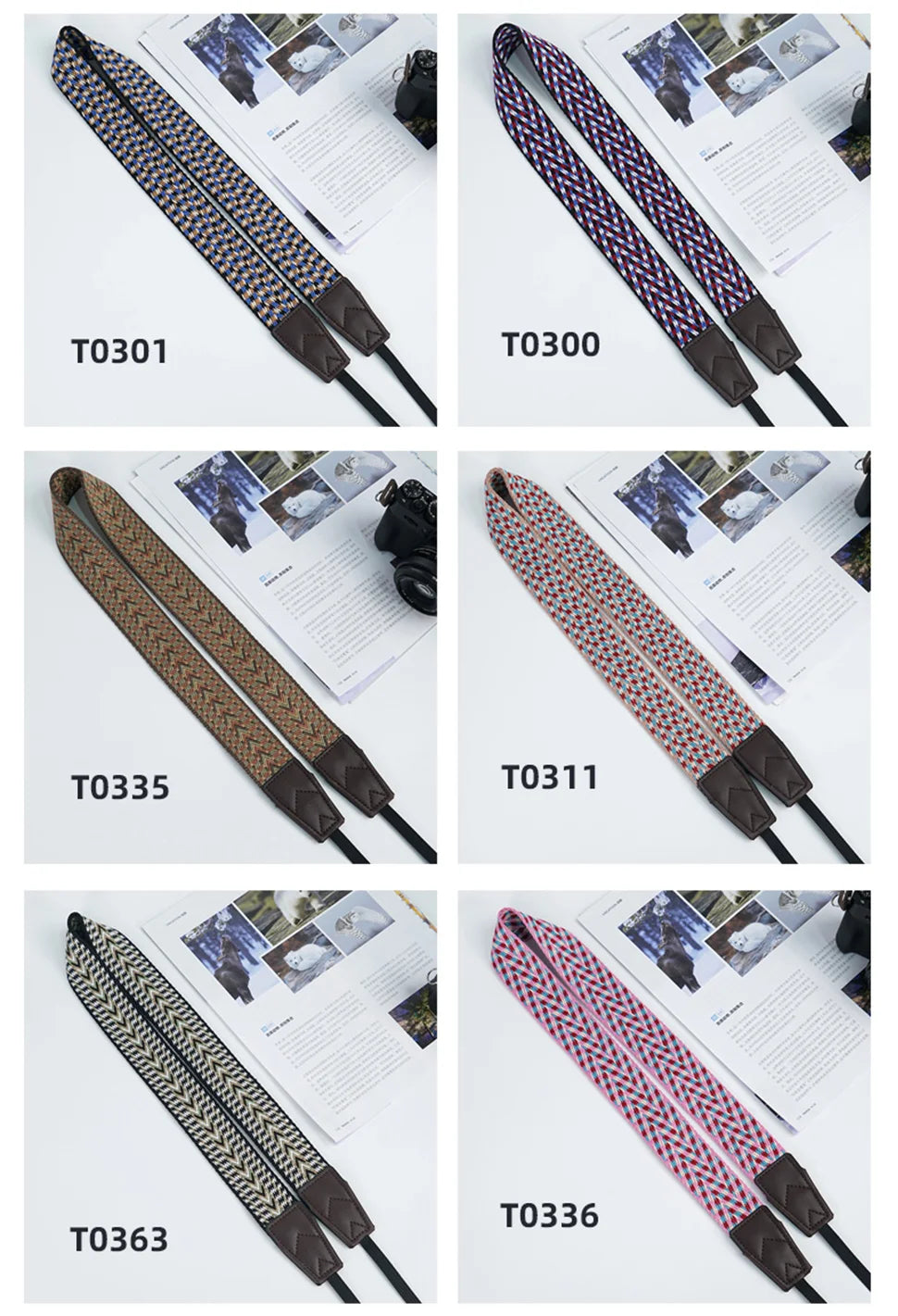 Verstellbarer ethnischer Kameragurt für komfortablen Schultertrag