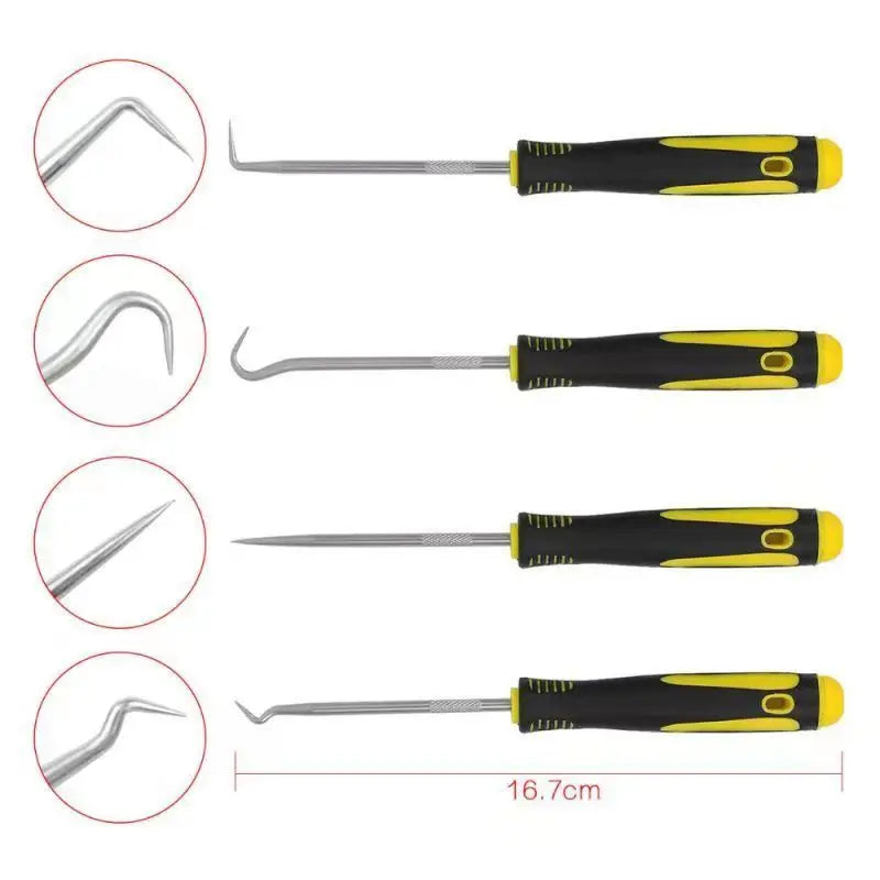 4-teiliges Auto Pick und Haken Set zum Entfernen von Dichtungen und O-Ringen
