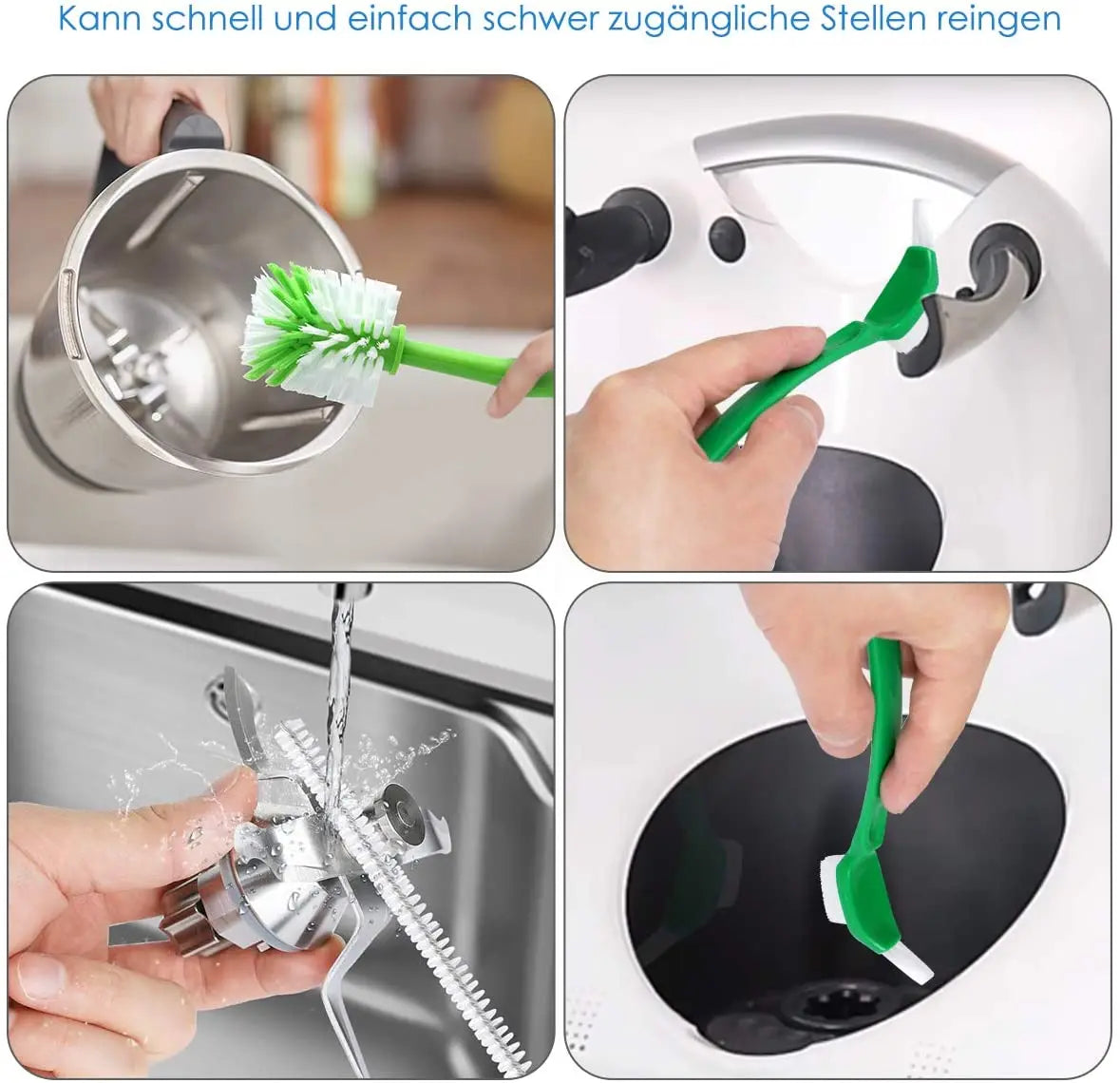 Praktische Reinigungsscheuerbürste für Messerklingen und Küchenutensilien