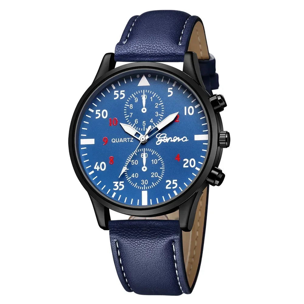 Mechanische Herren Armbanduhr Bronze Tonneau Gehäuse Lederband 3ATM