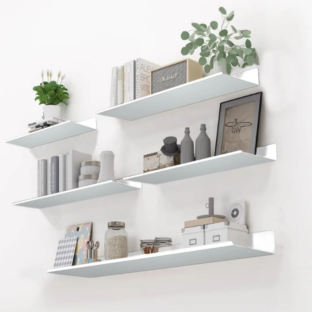 Platzsparendes schwebendes Wandregal aus Aluminiumlegierung