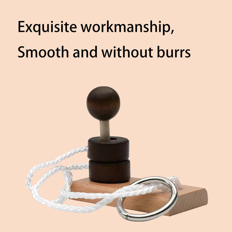 Kleines hölzernes Denkspiel Puzzle IQ Spiel Geschenk für Kinder und Erwachsene