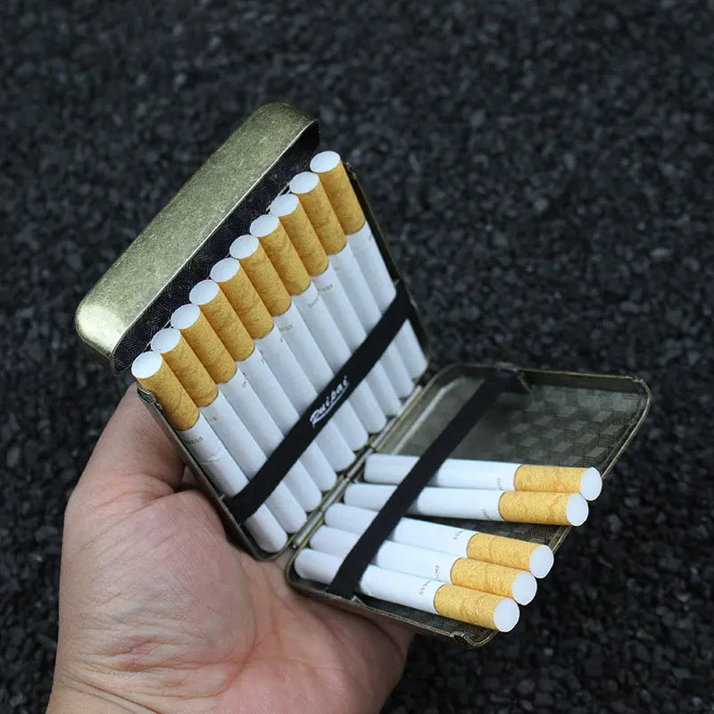 Metall Zigarettenetui mit Adler Muster für 20 Zigaretten