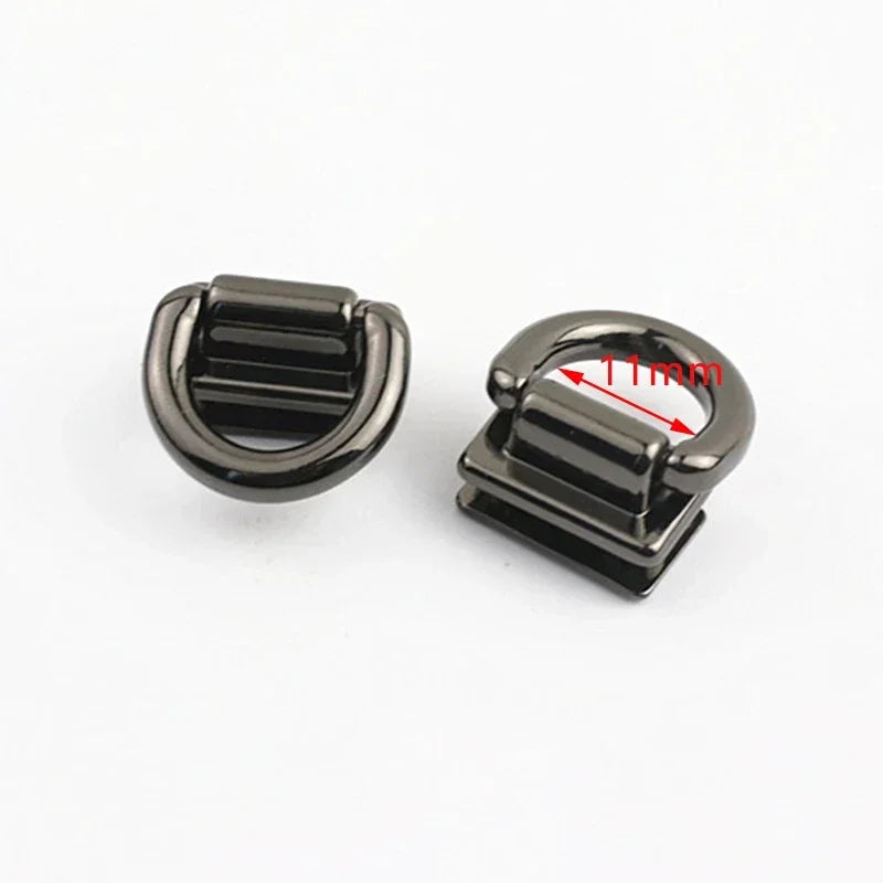 2 4 10 Stück Metall D Ring Schnalle mit Clip Verschluss für Taschen DIY