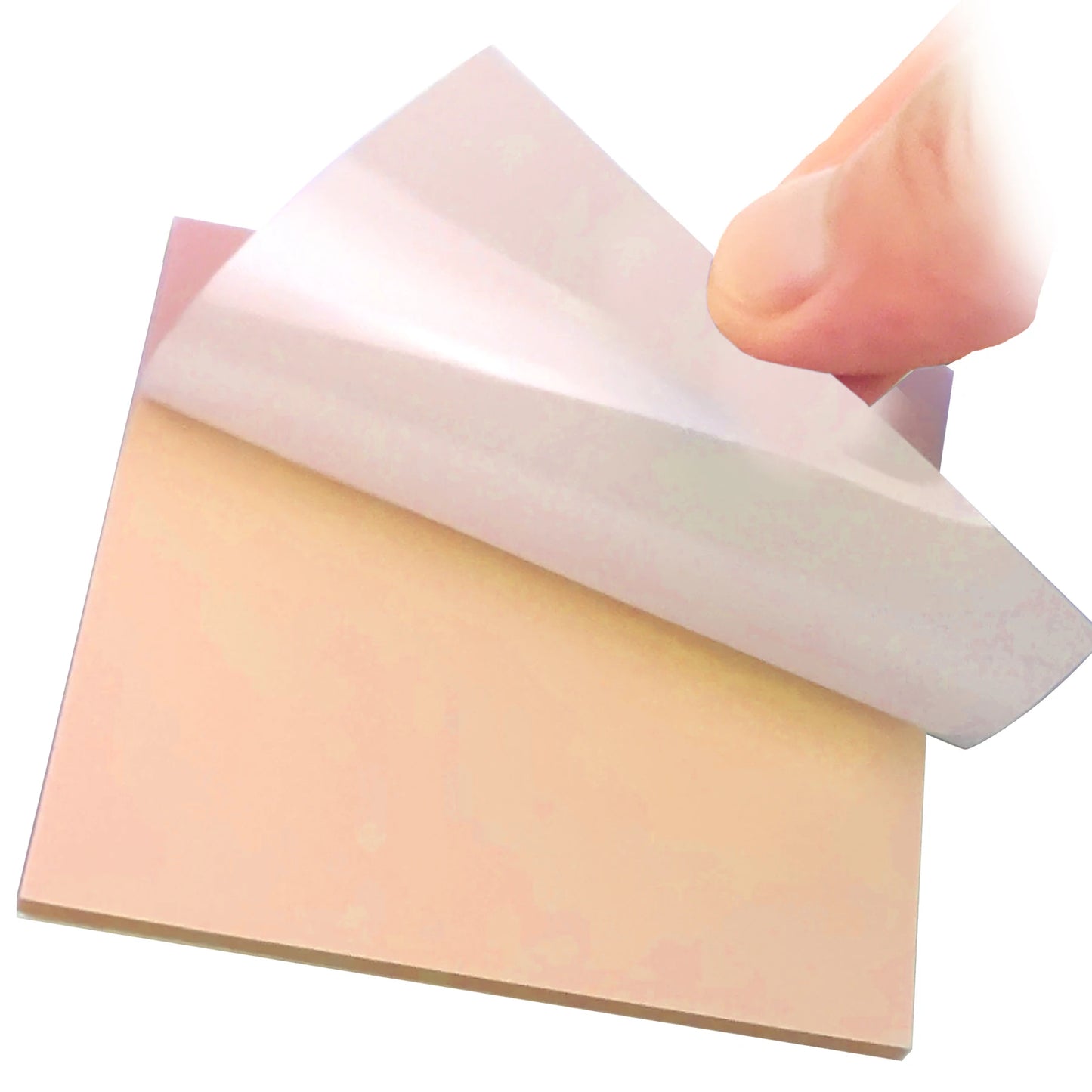 50 Blatt selbstklebende transparente Haftnotizen wasserfest für Büro