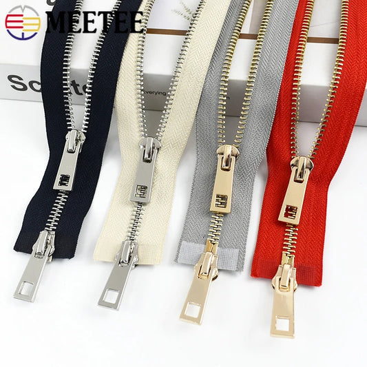 Metall Reißverschluss 80-120cm Automatische Sperre Doppel-Schieber-Yabubest - Home & More