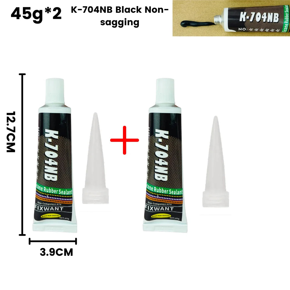 Silikon Dichtungskleber 45g in Schwarz Weiß Transparent für Elektronik