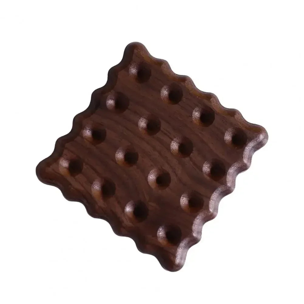 Robuste Holzuntersetzer für Tassen und Gläser Rund oder Quadratisch