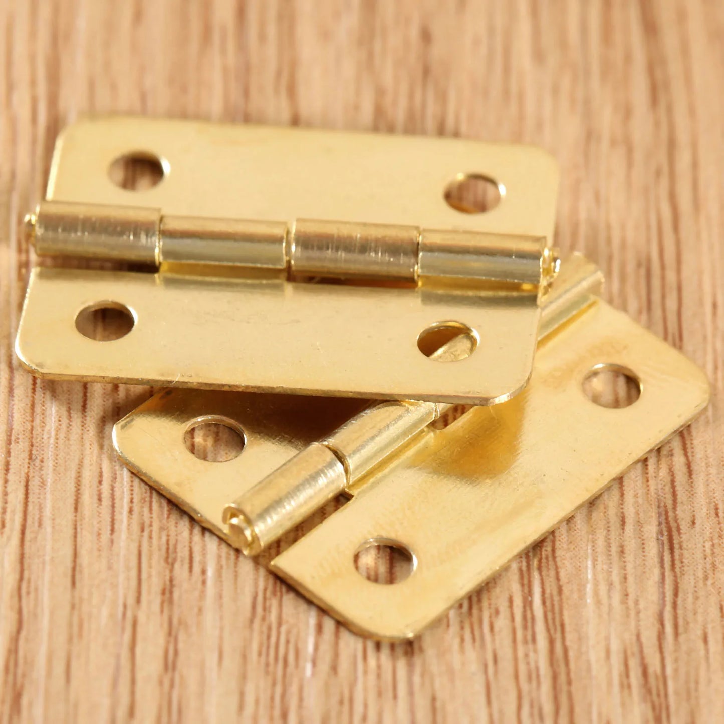 12 Goldscharniere für Möbel und Schmuckschatullen - Mini Retro