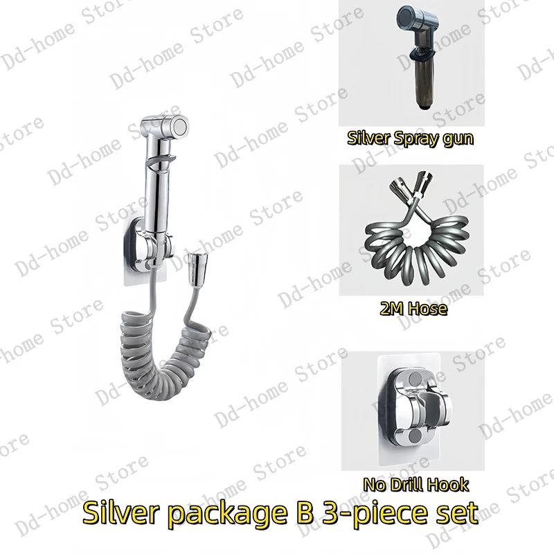 Tragbares Bidet Sprühset für WC - Bad – Hochdruck-Reinigung - Hygiene