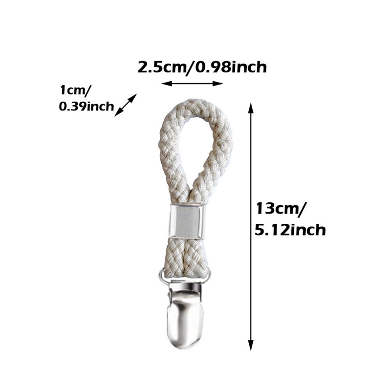 Praktische Handtuchclips mit Baumwollschlaufe und Metallklemme-Yabubestshop