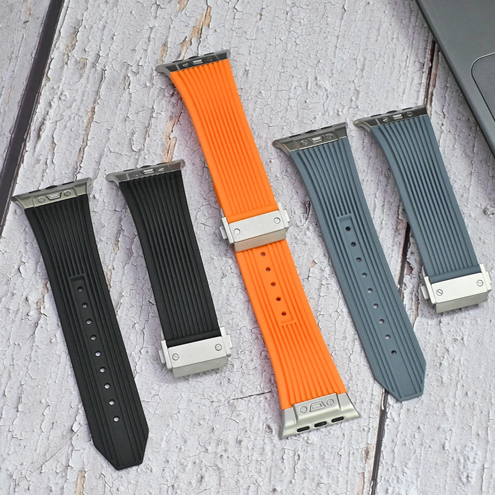 Sport-Silikonarmband für Apple Watch Ultra und Serie 11, 49 46 45 44 mm-Yabubest - Home & More