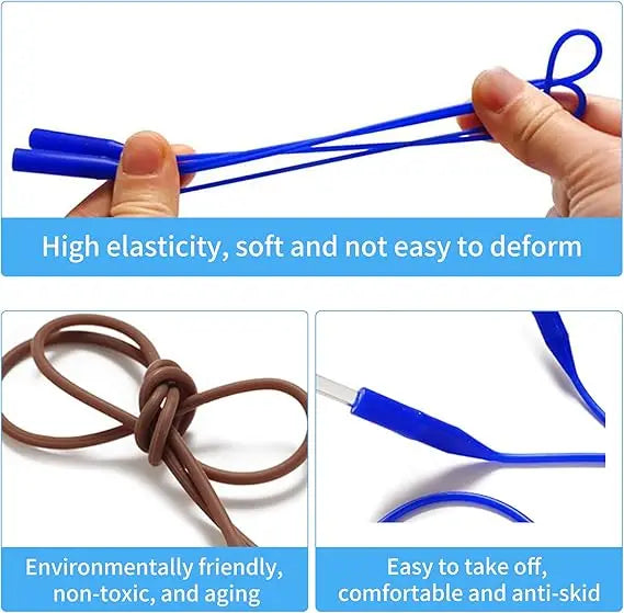 Elastische Silikon Brillenband Kette für Sonnenbrille sportlich und rutschfest-Yabubest - Home & More