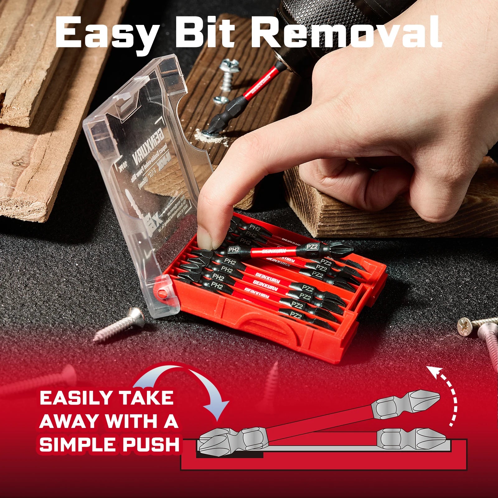 Doppelend-Schraubendreher-Bit-Set: Magnetisch, S2-Stahl, vielseitig