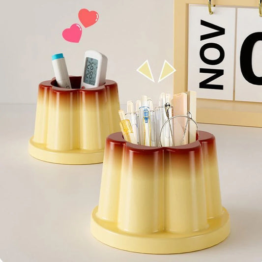 Niedlicher kreativer Pudding-Stifthalter Desktop Geschenk für Büro