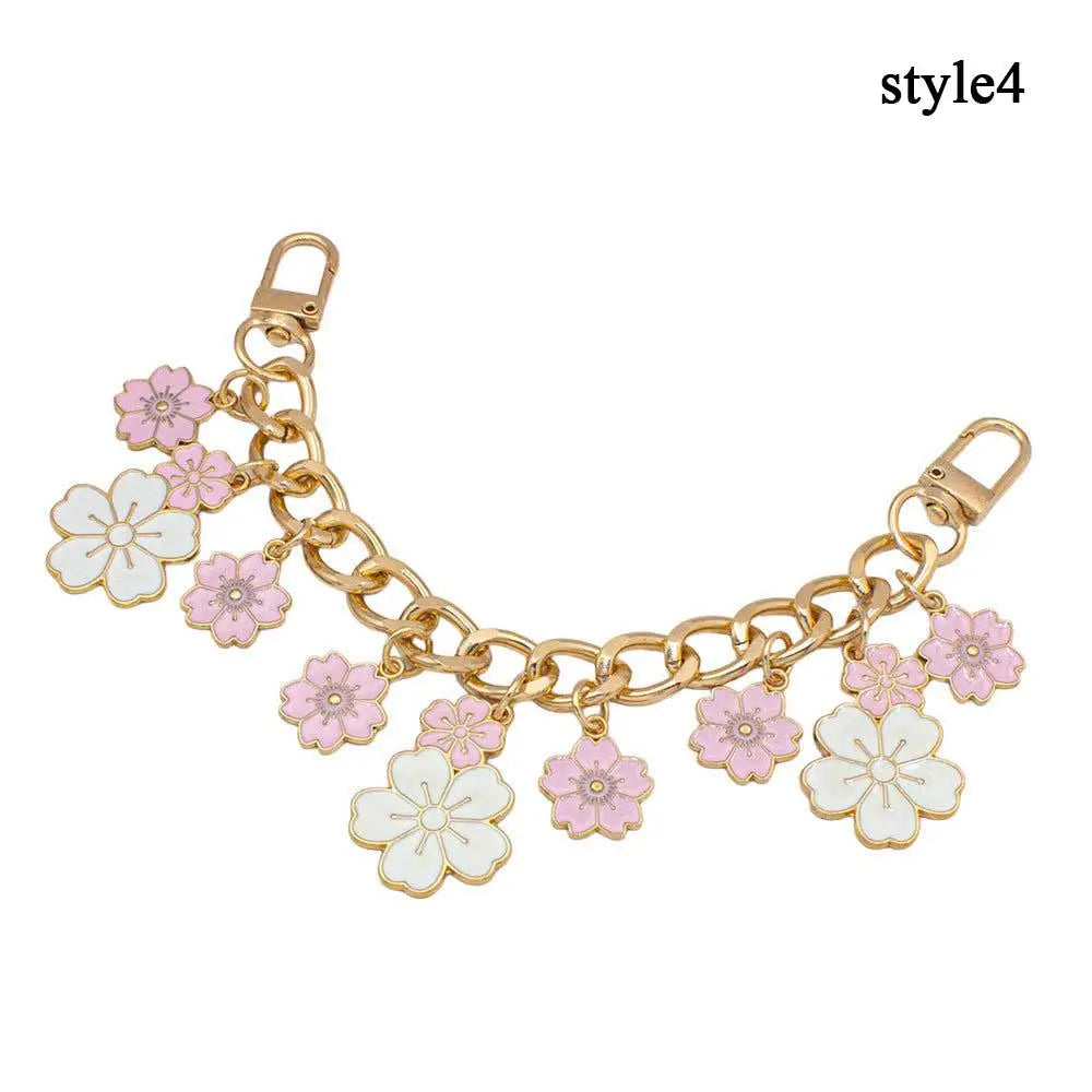Handgelenk Telefon Charme Kette Blume Kirschblüte Tasche Verlängerung