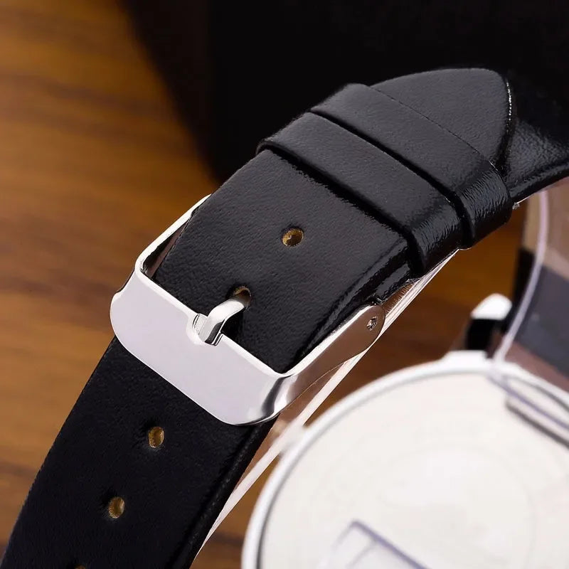 Herren Sport Armbanduhr Quarzwerk Stoßfest Rund Schwarz Band Freizeit