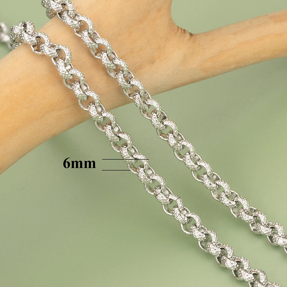 DIY Schmuckzubehör Kette 18 Karat vergoldet & rhodiniert, 1m Länge