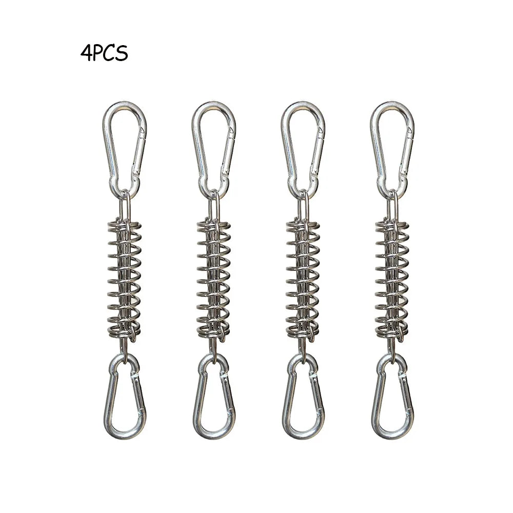 Robustes Camping Zeltspanner-Set 4/6 Stück mit Feder-Schnalle - Karabinerclips