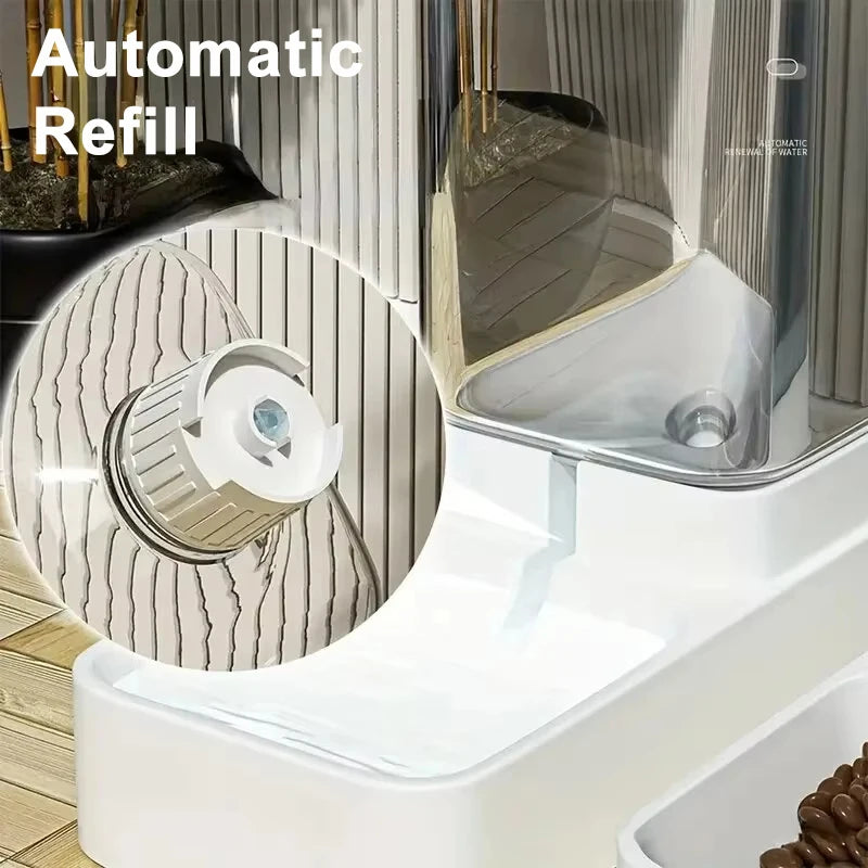 Automatischer Futter und Wasserspender mit großem Fassungsvermögen