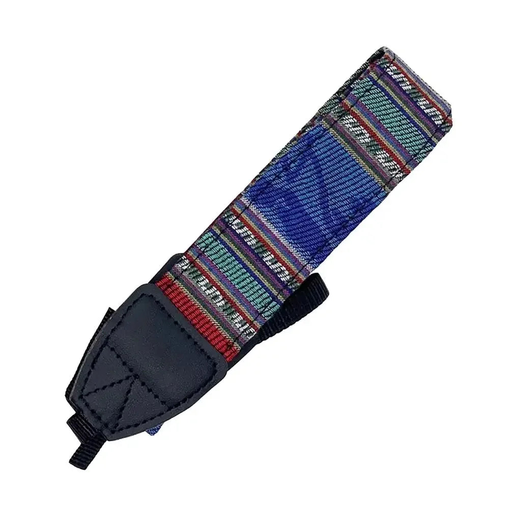 Verstellbarer Kameragurt aus PU Leder im Retro Ethno Stil