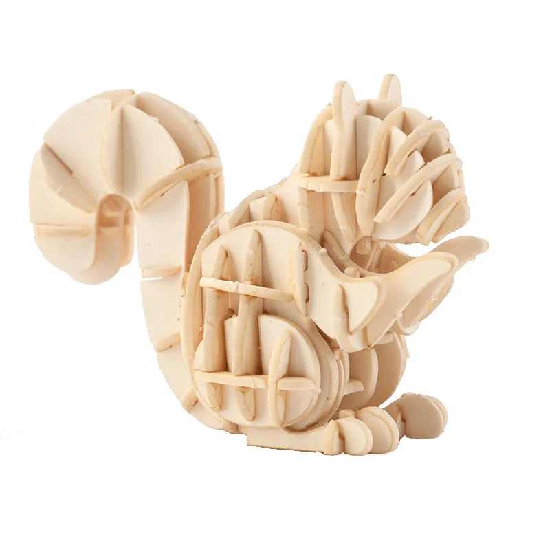 3D Holzpuzzle Tier Montageset DIY Geschenk für Kinder ab 12 Jahren