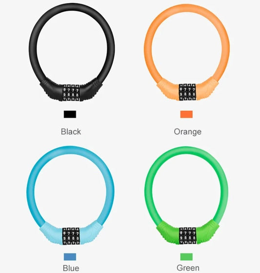 Tragbares Fahrradschloss mit 4-stelliger Zahlenkombination für sicheres Parken