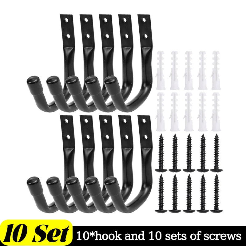 Stabile Wandhaken aus Gusseisen für Garage und Gartengeräte