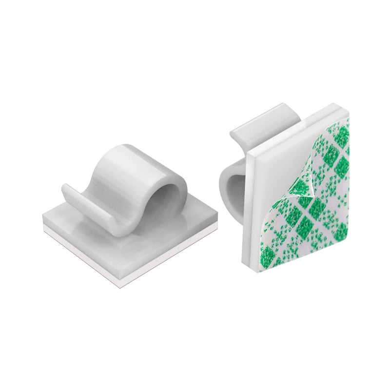 Selbstklebende Kabelklemmen Kunststoff für Kabelmanagement Zuhause Büro Auto