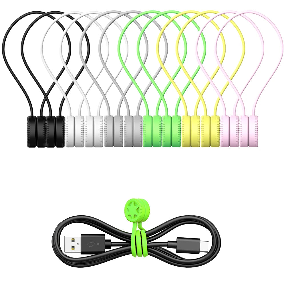 Magnetische Silikon Kabelbinder für vielseitige Ordnung und Halt