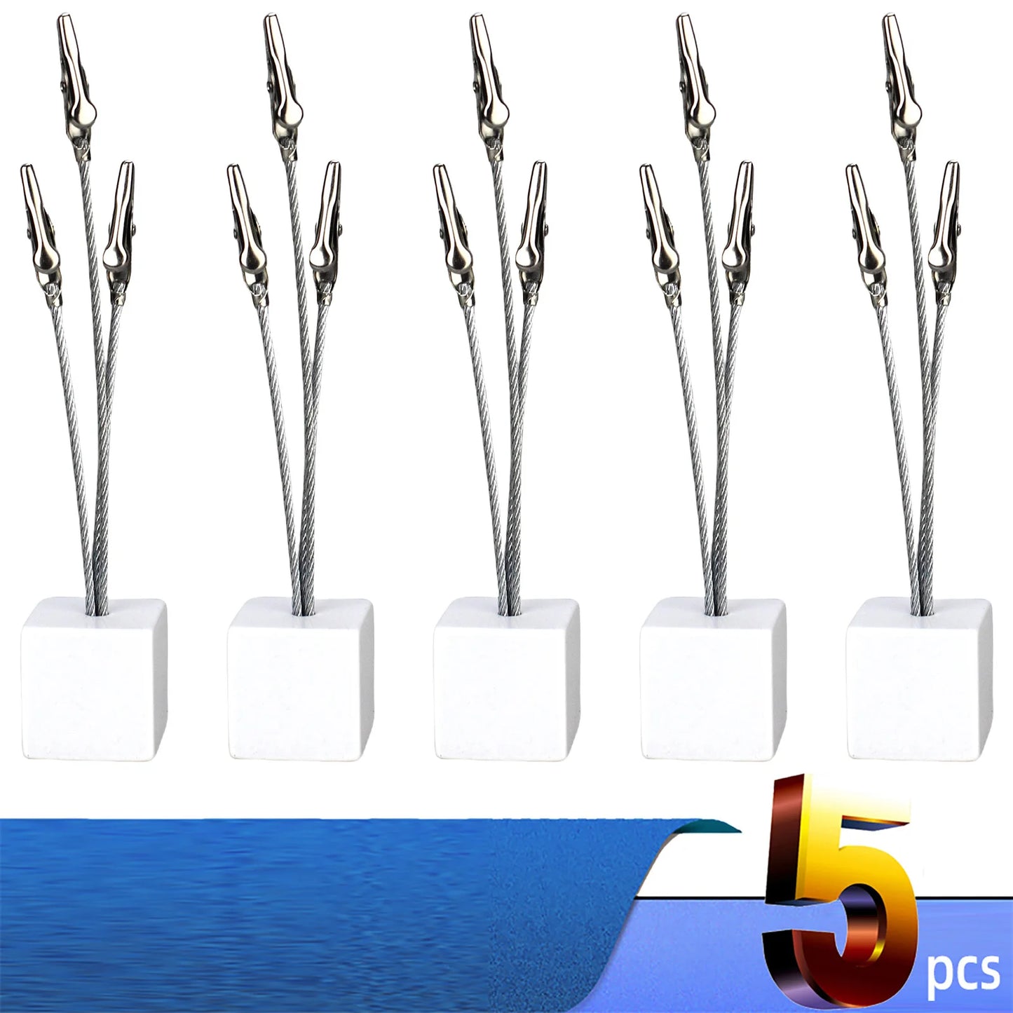 3-Draht Memo Clip Würfel Design Notizkartenhalter Schreibtisch Büro