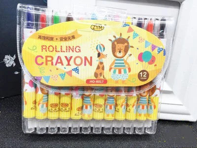 12-farbiger rotierender Buntstift Set für Zeichnung Skizze Ölgemälde