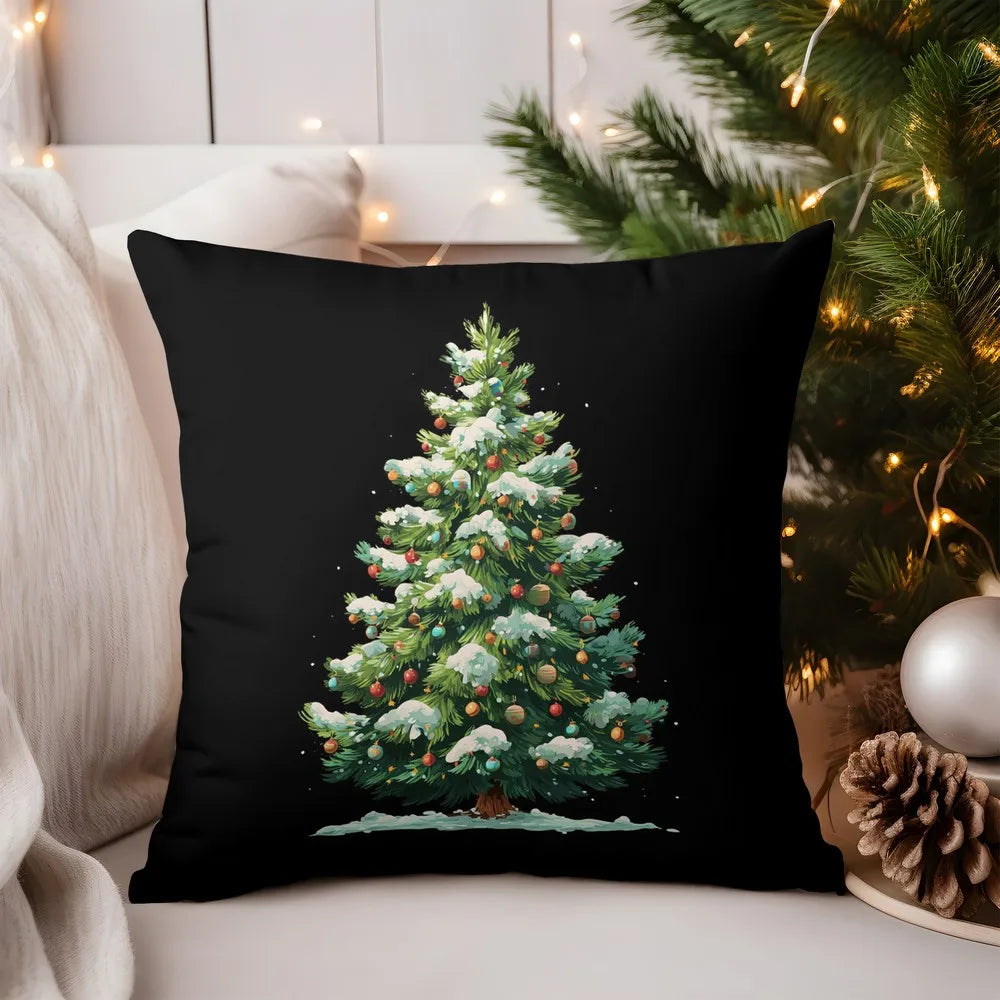 Gemütlicher Kissenbezug mit niedlichem Rehkitzmuster für Zuhause